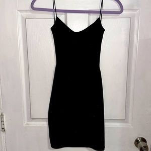 Cute black backless dress